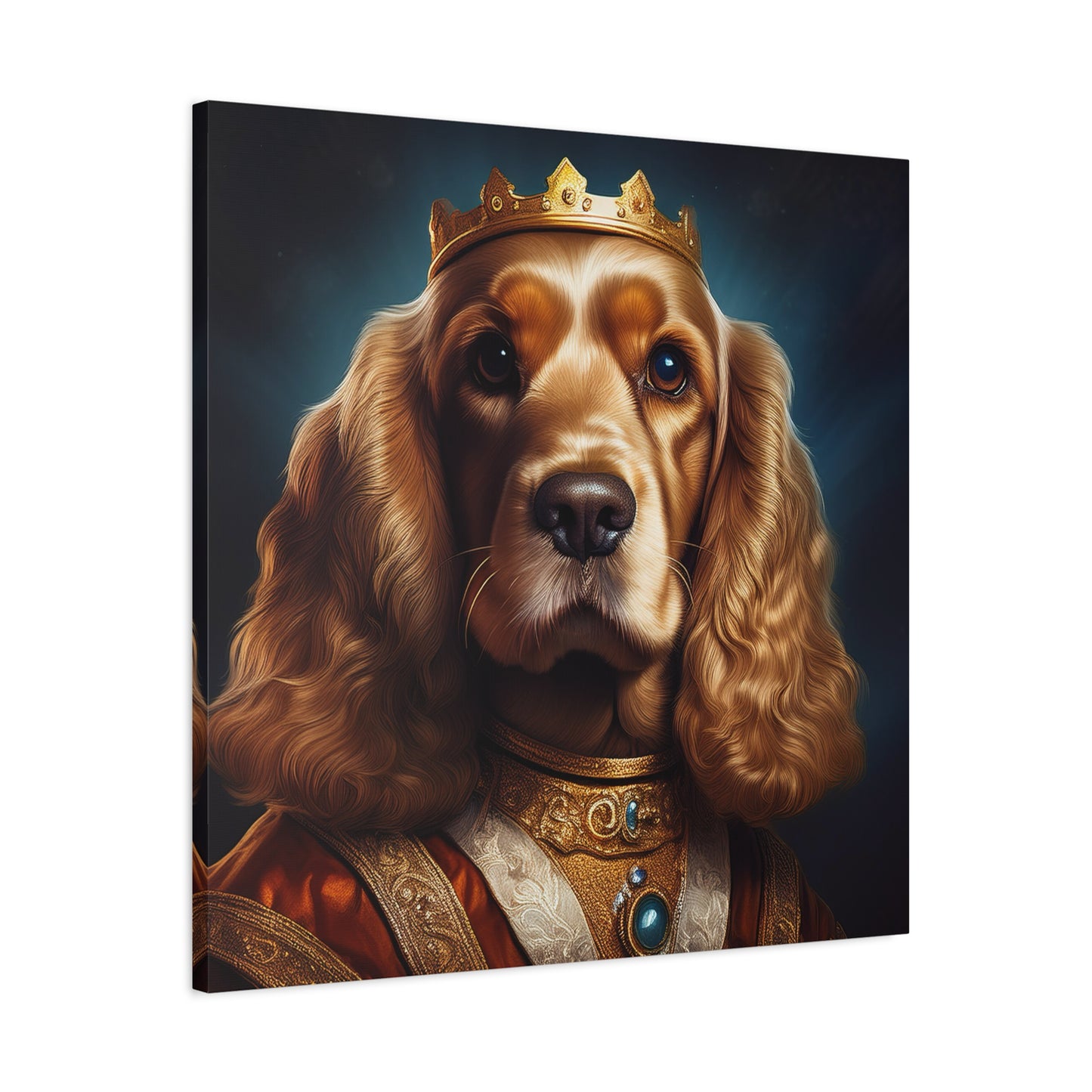 Cocker Spaniel Renaissance Pet Portrait on Canvas | Wall art | wall print