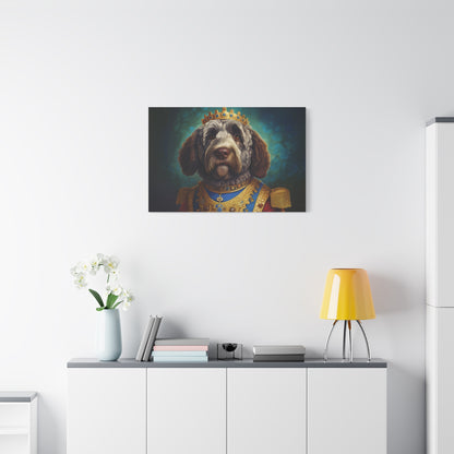 Portuguese Water Dog Renaissance Pet Portrait on Canvas | wall art | wall print