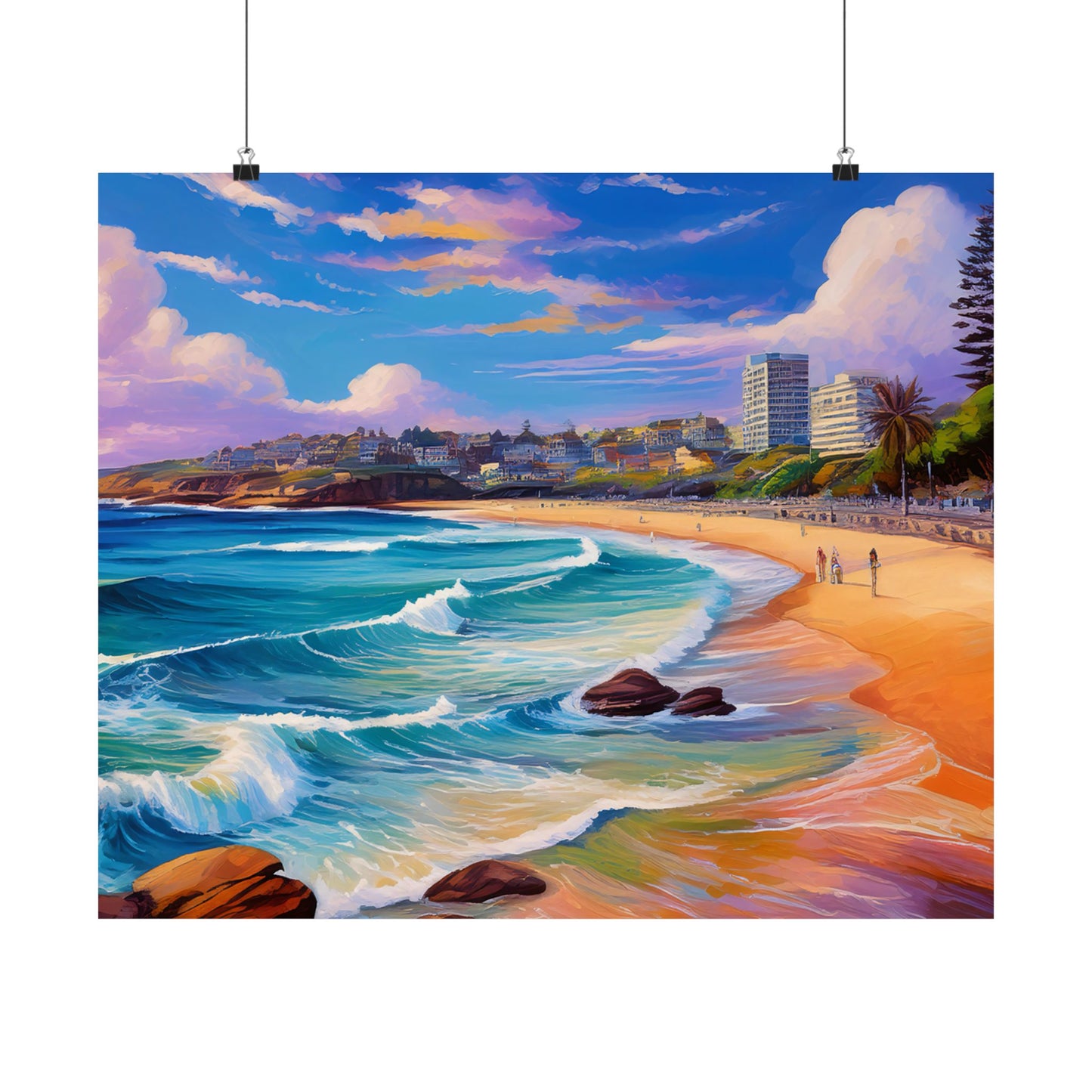 Coogee Beach Australia Coastal Print | Style 1 | Wall Art | Wall Print
