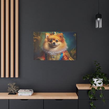 Pomeranian  Renaissance  Pet Portrait - Canvas - dog art, dog portait, wall art, wall print