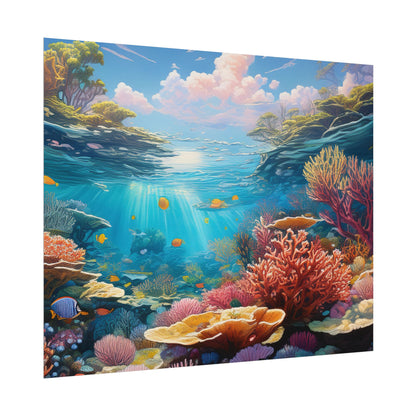 Great Barrier Reef  Australia Coastal Print | Style 3 | Wall Art | Wall Print