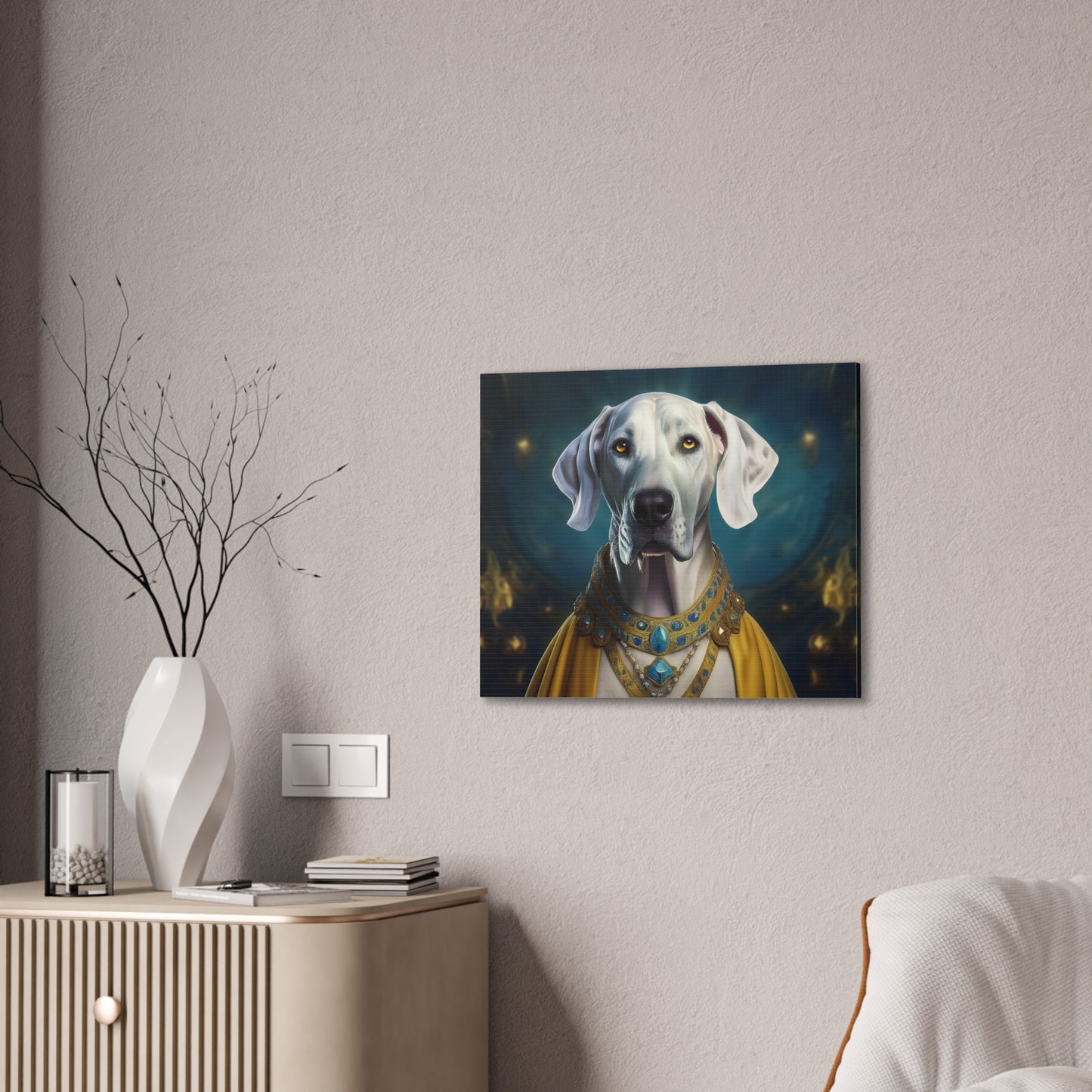 Great Dane Renaissance Pet Portrait  - Canvas, wall art, wall print, dog portrait, dog art