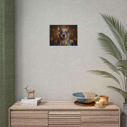 Australian Cattle Dog Renaissance Dog Portrait Wall Art | Art Print | Wall Decor Gift, Animal Lover Home Decor, Dog Wall Art