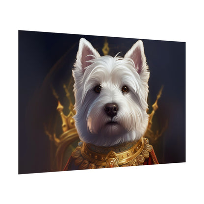West Highland White Terrier Dog Renaissance Pet Portrait Print, West Highland White Terrier Art Print, Dog Wall Art, Wall Print, Wall Art