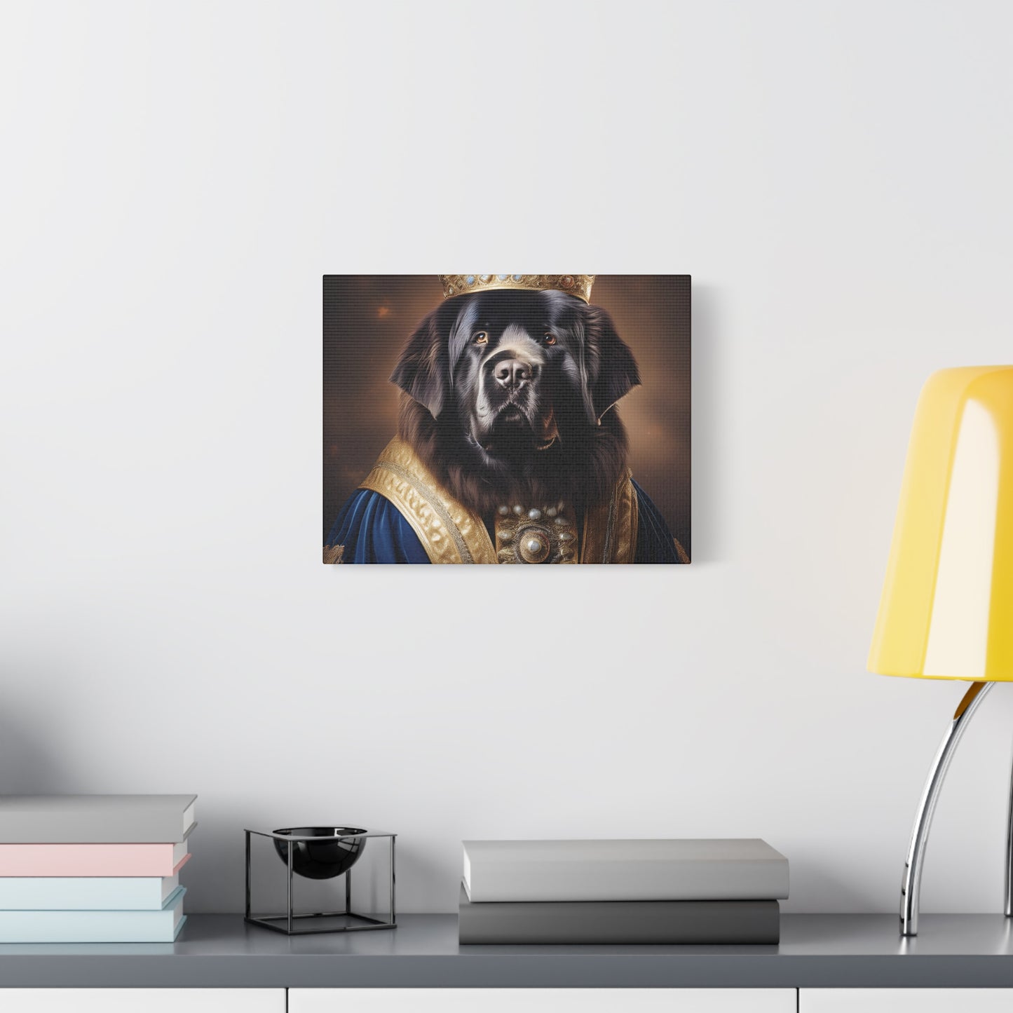 Newfoundland Renaissance Pet Portrait on Canvas | wall art | wall print