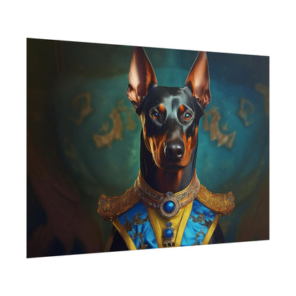 Doberman Pinscher Renaissance  Dog Pet Portrait Print | Wall Art | Wall Print | Dog Art