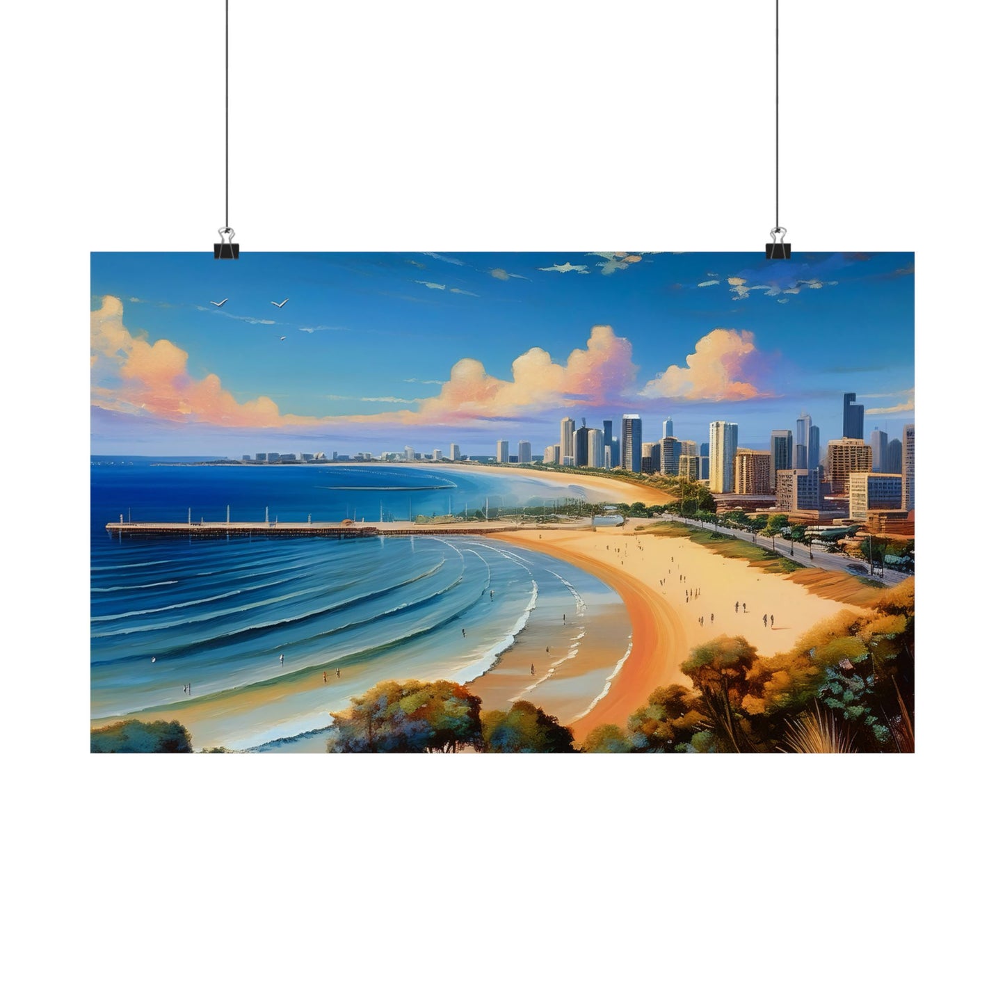 St Kilda Beach Australia Coastal Print | Style 1 | Wall Art | Wall Print