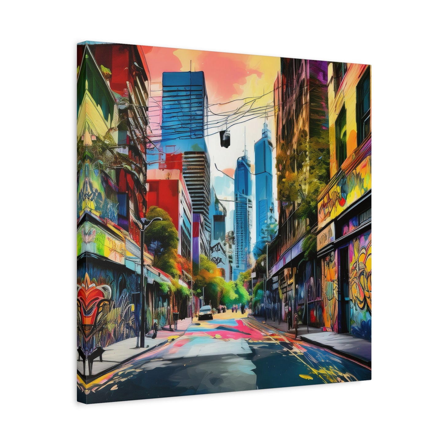 Melbourne Street Graffiti Australia Canvas Art | Style 1 | Wall Art | Wall Print