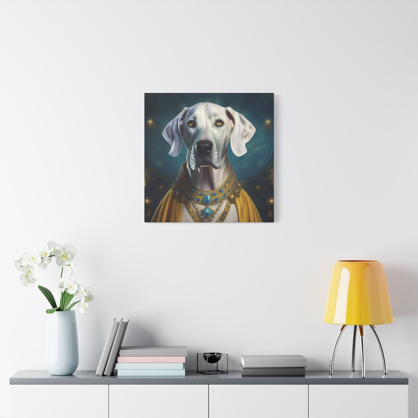 Great Dane Pet Portrait Renaissance - Canvas, wall art, wall print, dog portrait, dog art