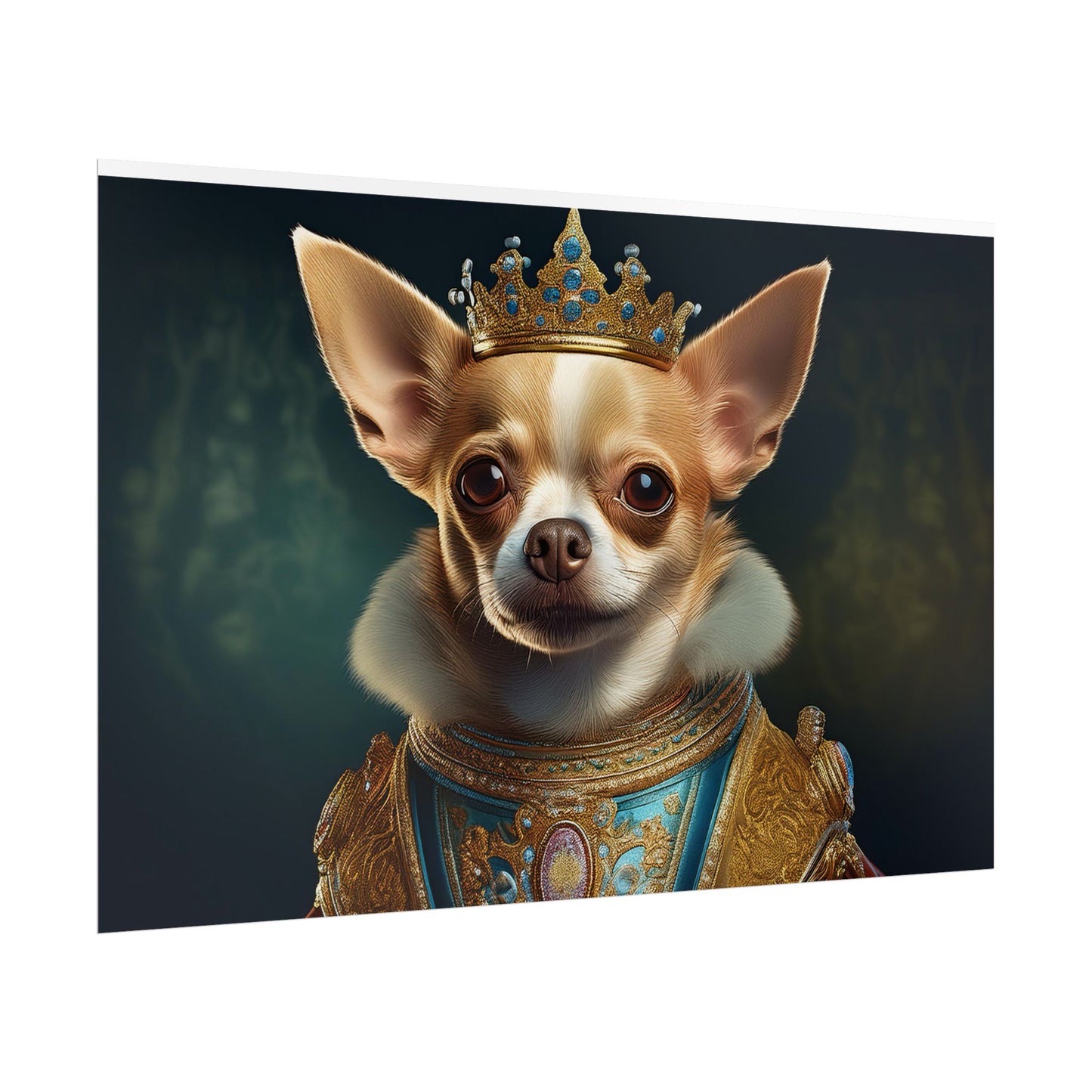 Chihuahua Dog Renaissance Pet Portrait Print | Wall print | Wall art
