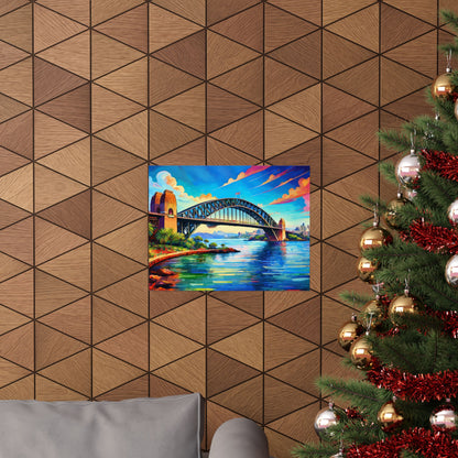 Sydney Harbour Bridge  Australia Painting Print | Wall Art | Wall Print