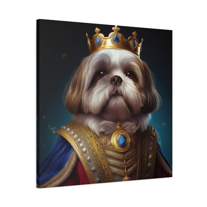 Shih Tzu Renaissance Pet Portrait on Canvas | wall art, wall print, dog portrait, dog art