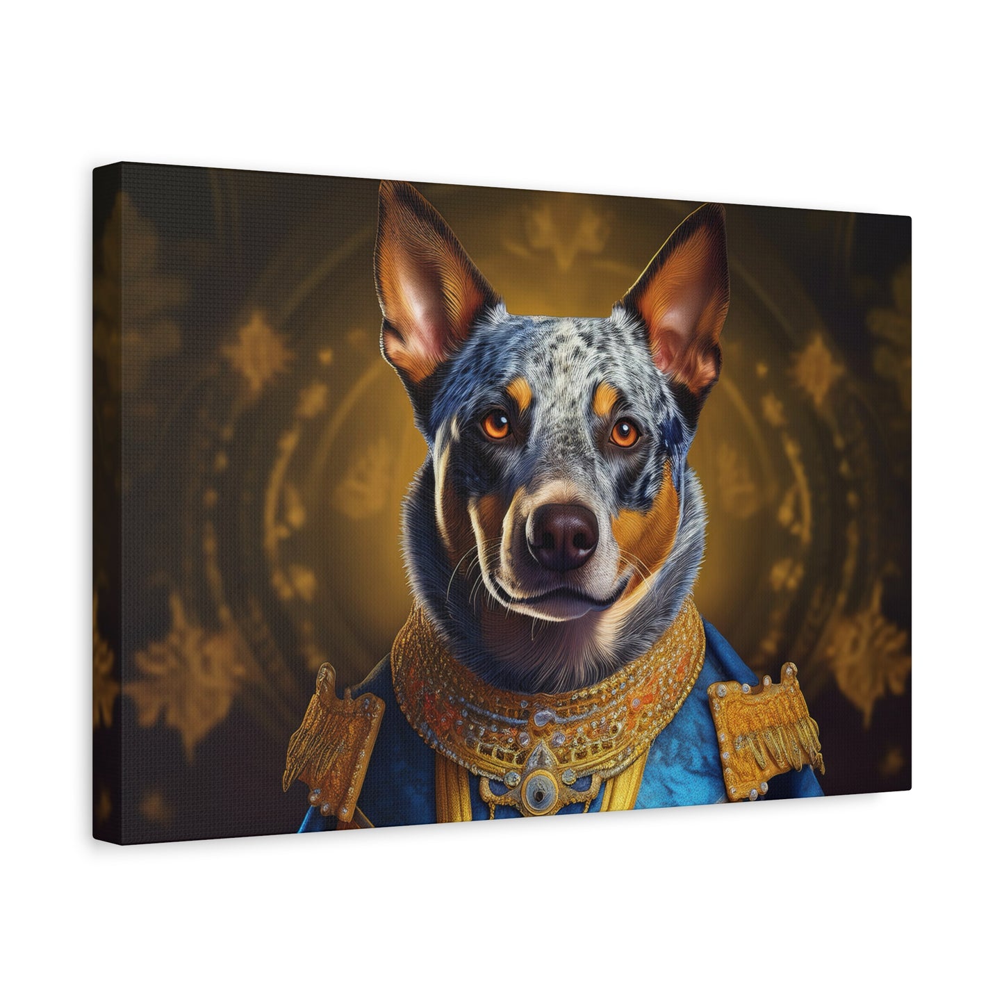 Australian Cattle Dog Renaissance Pet Portrait on Canvas | wall art |  wall print
