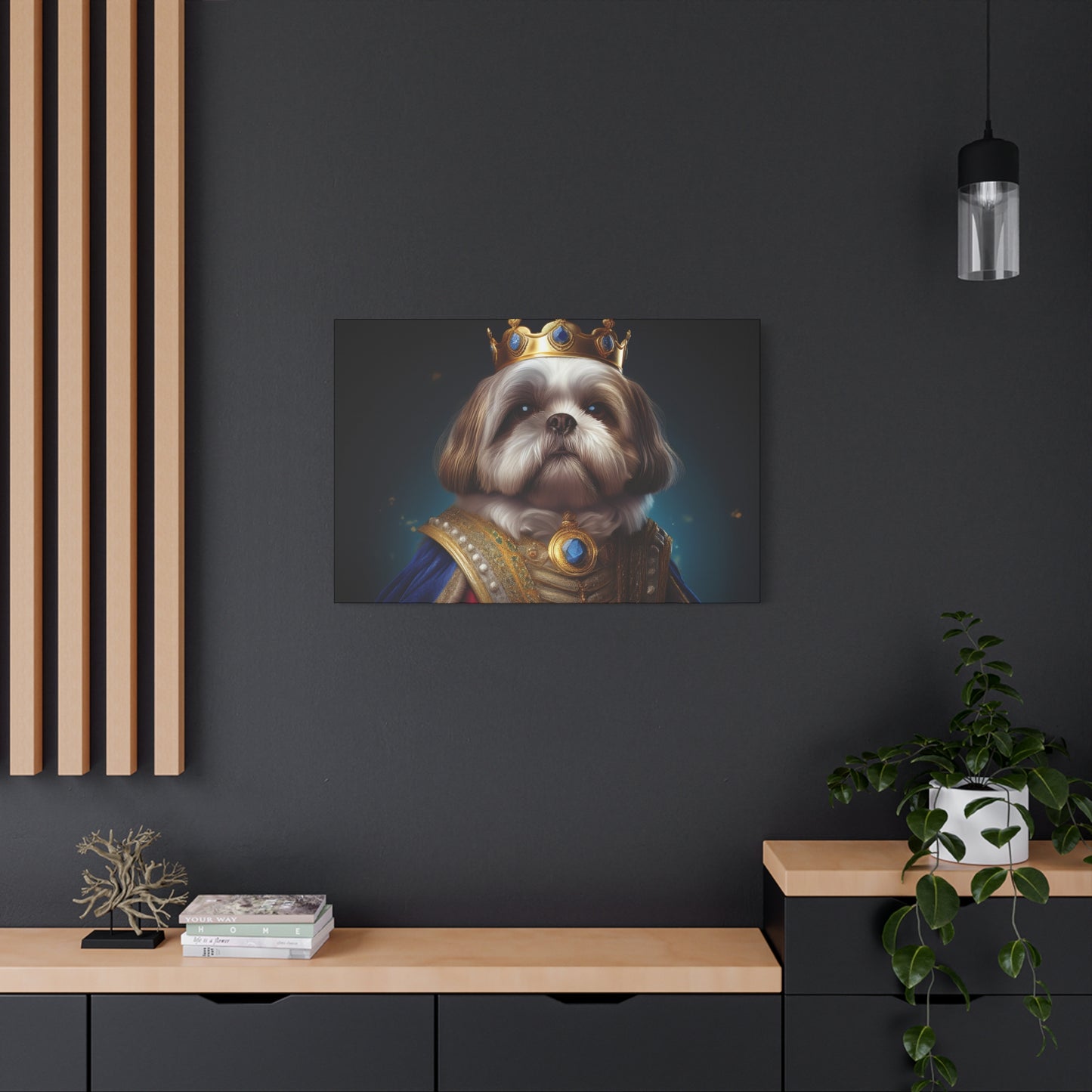 Shih Tzu Renaissance Pet Portrait on Canvas | wall art, wall print, dog portrait, dog art