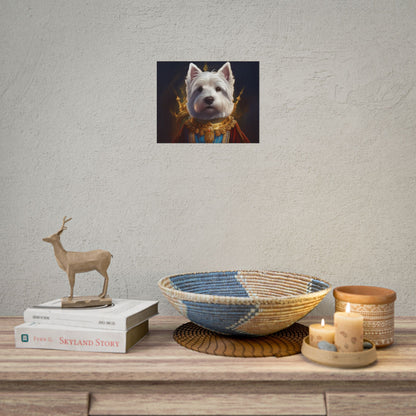 West Highland White Terrier Dog Renaissance Pet Portrait Print, West Highland White Terrier Art Print, Dog Wall Art, Wall Print, Wall Art