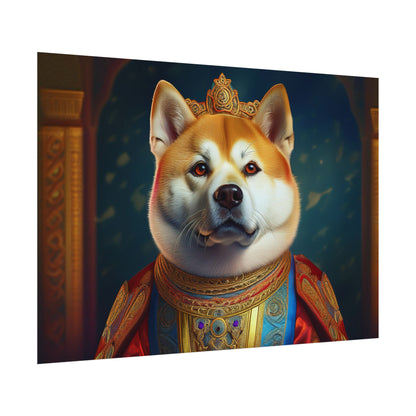 Shiba Dog Renaissance Portrait Print,  Art Print, Wall Decor Gift, Animal Lover Home Decor, wall prints, wall art
