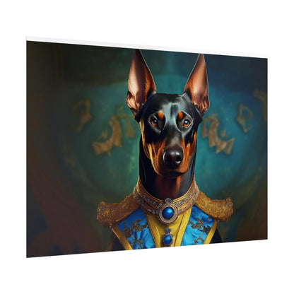 Doberman Pinscher Renaissance  Dog Pet Portrait Print | Wall Art | Wall Print | Dog Art