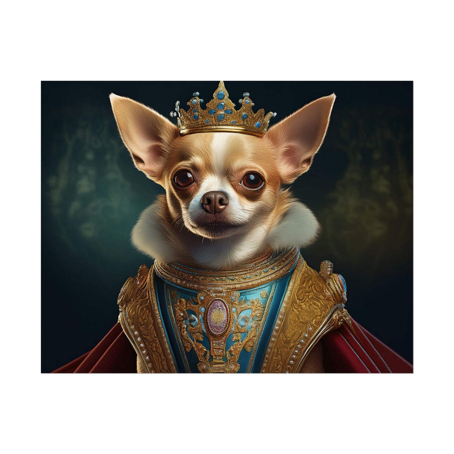 Chihuahua Dog Renaissance Pet Portrait Print | Wall print | Wall art