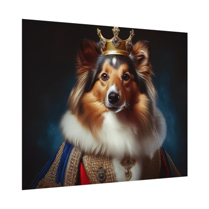 Shetland Sheepdog Renaissance Dog Portrait Art Print, Wall Decor Gift, Animal Lover Home Decor, Dog Wall Art