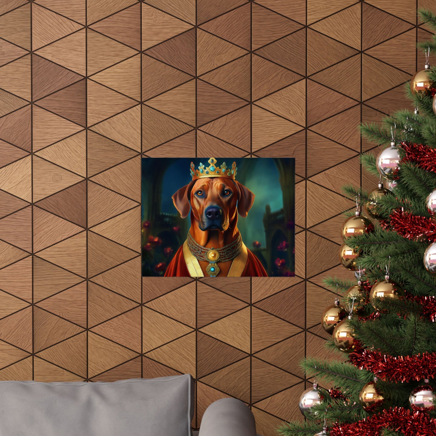 Rhodesian Ridgeback Dog Renaissance Pet Portrait, Rhodesian Ridgeback Art Print,  Animal Lover Art, Wall art, wall print