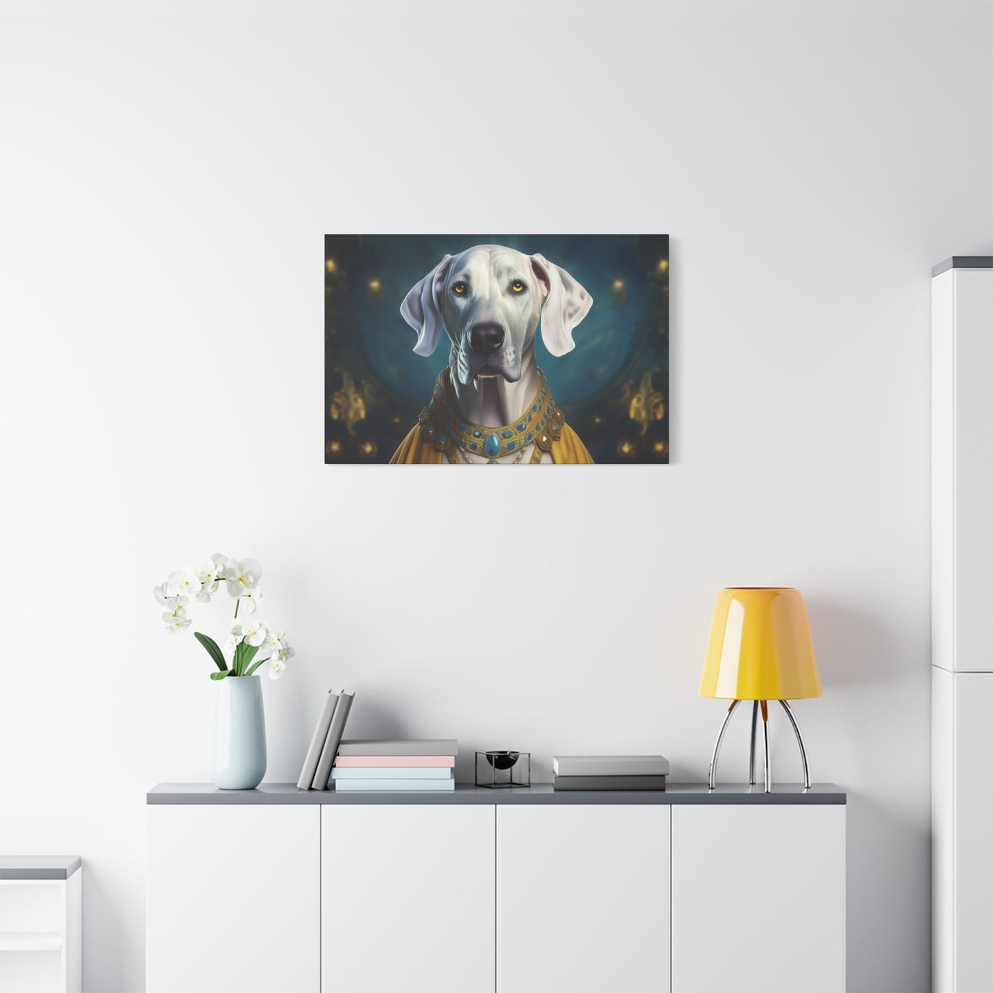 Great Dane Pet Portrait Renaissance - Canvas, wall art, wall print, dog portrait, dog art