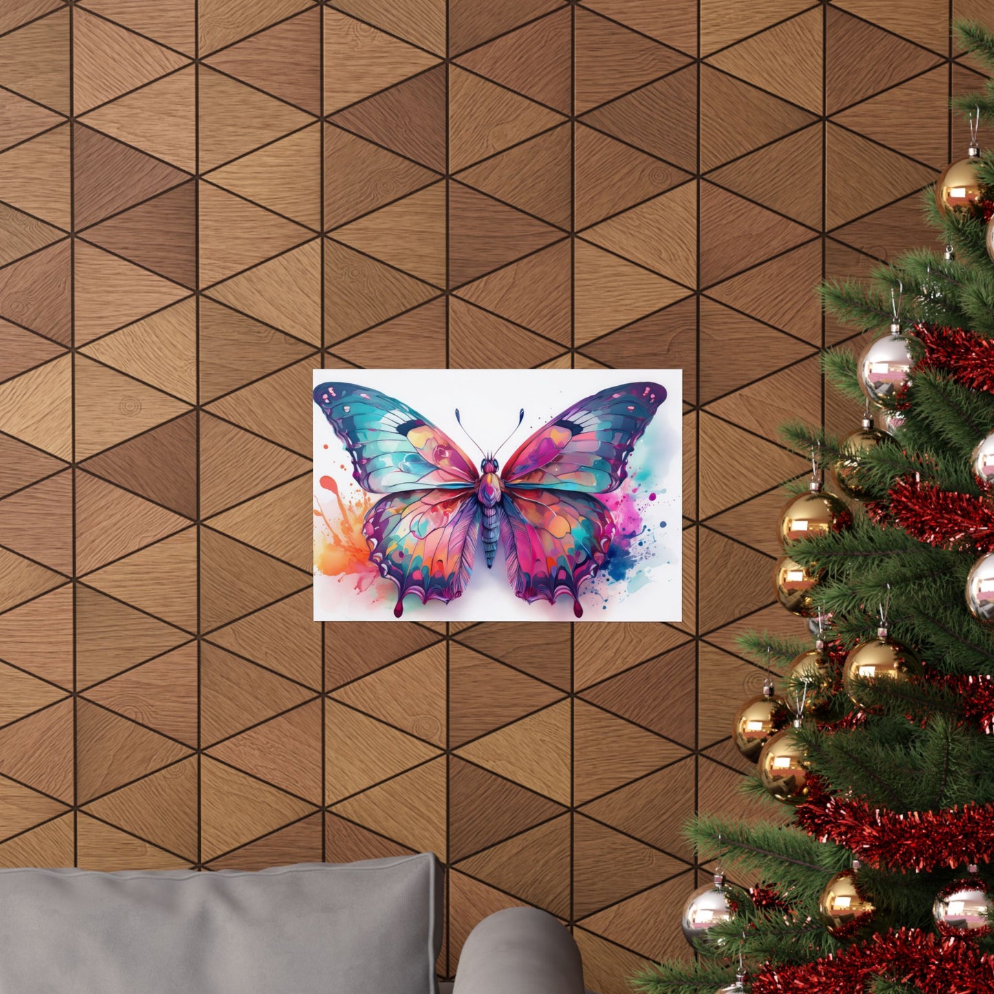 Colorful Butterfly Alcohol Ink Wall Art | Butterfly wall art | Wall Art | Wall Print