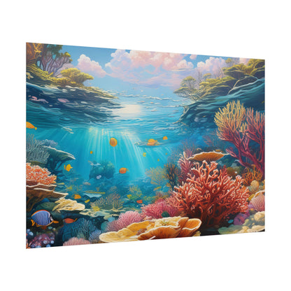 Great Barrier Reef  Australia Coastal Print | Style 3 | Wall Art | Wall Print