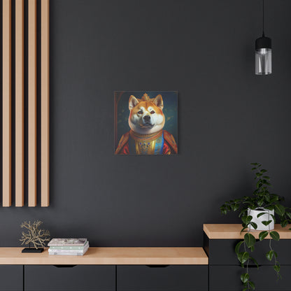 Shiba Renaissance Pet Portrait on Canvas, wall art, wall print, dog portrait, dog art