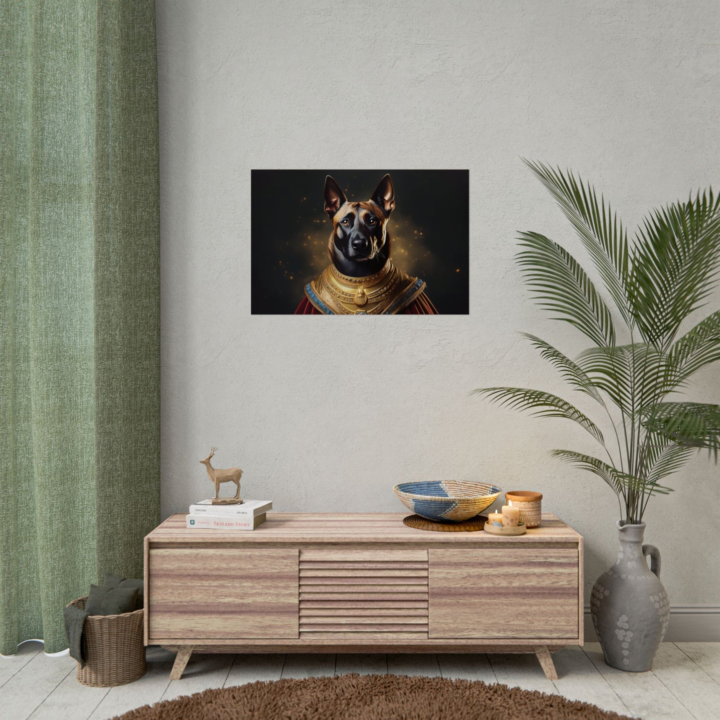 Belgian Malinois Renaissance Dog  Portrait Wall Print, Art Print, Art Print, Animal Lover Home Decor, Dog Wall Art, wall art