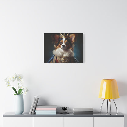 Papillon Pet Portrait Renaissance on Canvas, wall art, wall print, dog portrait, dog art