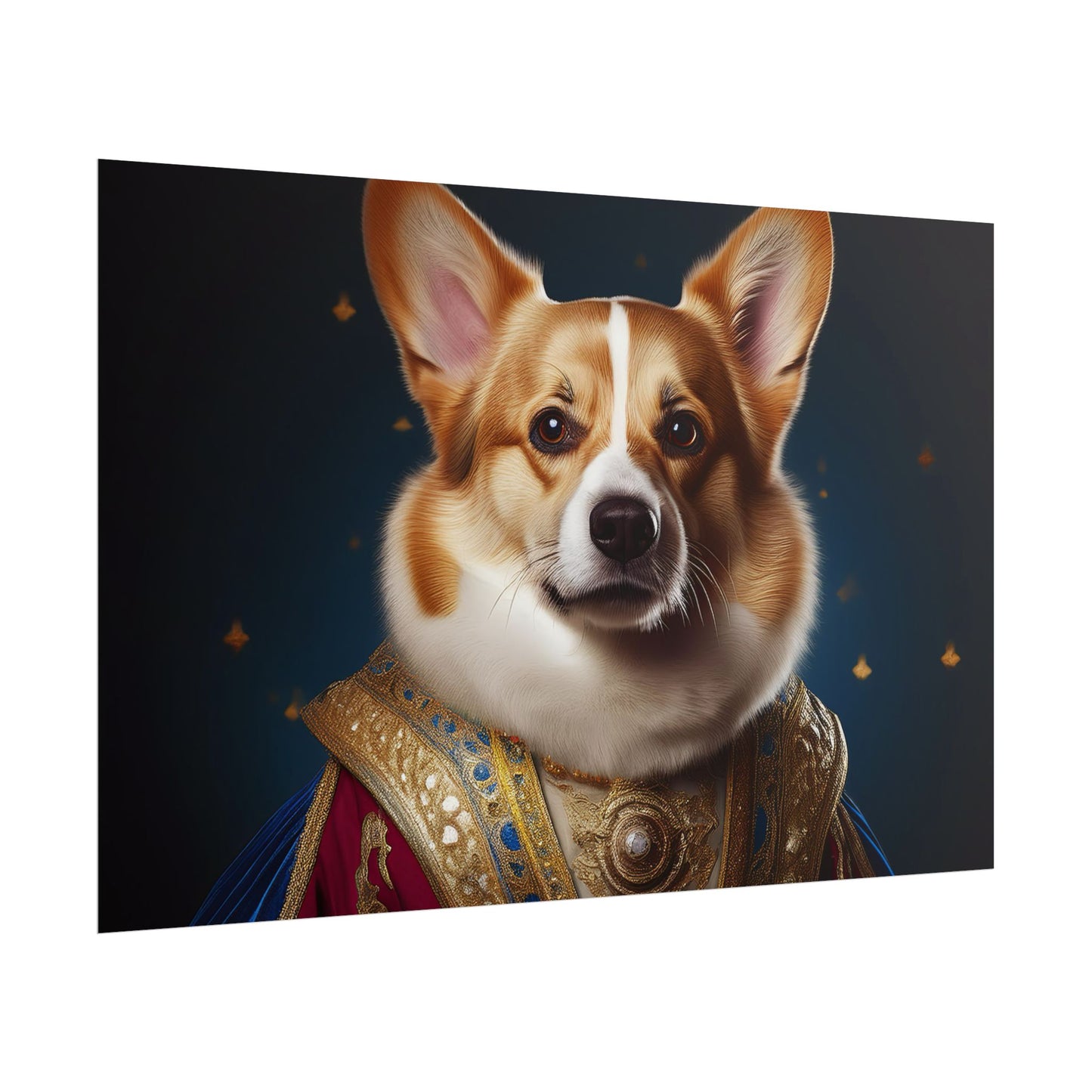 Pembroke Welsh Corgi Renaissance Pet Portrait Print | Wall Art | Wall Print | Dog Art