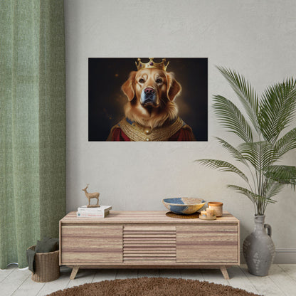 Golden Retriever Renaissance Dog Portrait  Art Print, Wall Decor Gift, Animal Lover Home Decor, Dog Wall Art