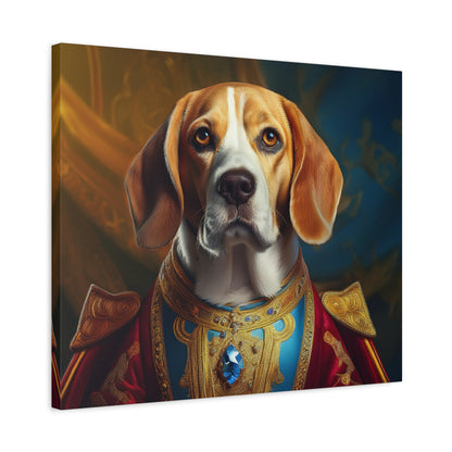 Beagle Renaissance Pet Dog Portrait  - Canvas, wall art, wall print, dog portrait, dog art