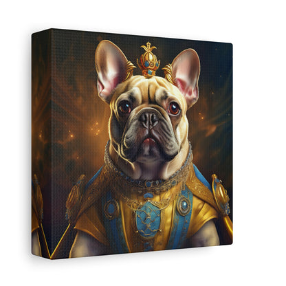 French Bulldog Renaissance Pet Portrait on Canvas | Wall Print | Wall Art | Dog Art