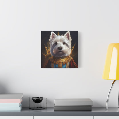 West Highland White Terrier Pet Portrait Renaissance - Canvas, wall art, wall print, dog portrait, dog art