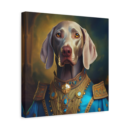 Weimaraner Renaissance Pet Portrait on Canvas -  wall art, wall print, dog portrait, dog art