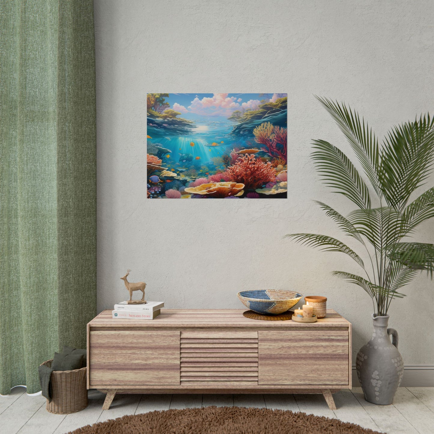Great Barrier Reef  Australia Coastal Print | Style 3 | Wall Art | Wall Print