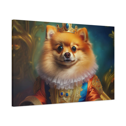 Pomeranian  Renaissance  Pet Portrait - Canvas - dog art, dog portait, wall art, wall print