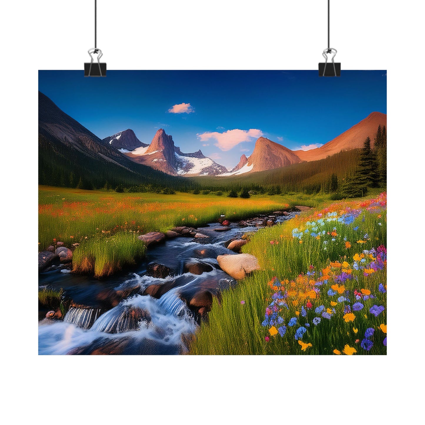 Rocky Mountains Mountain Flora  Art Print | Wall Art | Wall Print | Mountains Wall Art