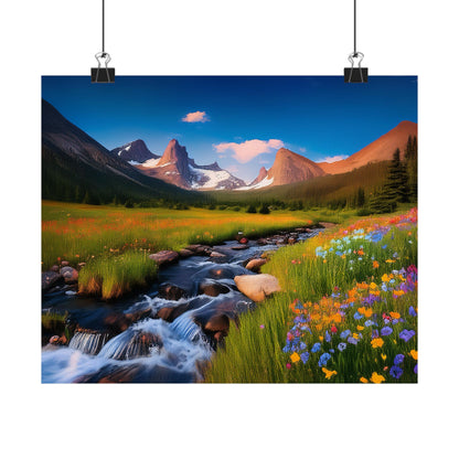 Rocky Mountains Mountain Flora  Art Print | Wall Art | Wall Print | Mountains Wall Art