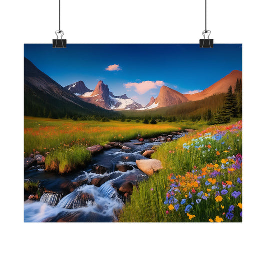 Rocky Mountains Mountain Flora  Art Print | Wall Art | Wall Print | Mountains Wall Art