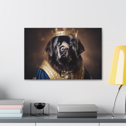Newfoundland Renaissance Pet Portrait on Canvas | wall art | wall print