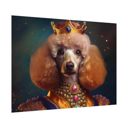 Poodle Dog Renaissance Pet Portrait, Dog Lover Gift, Animal Lover, Home Decor, Wall Art, Wall Print