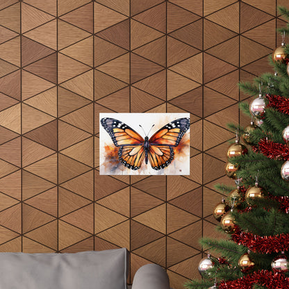 Orange Butterfly Alcohol Ink Wall Art | Butterfly wall art | Wall Art | Wall Print