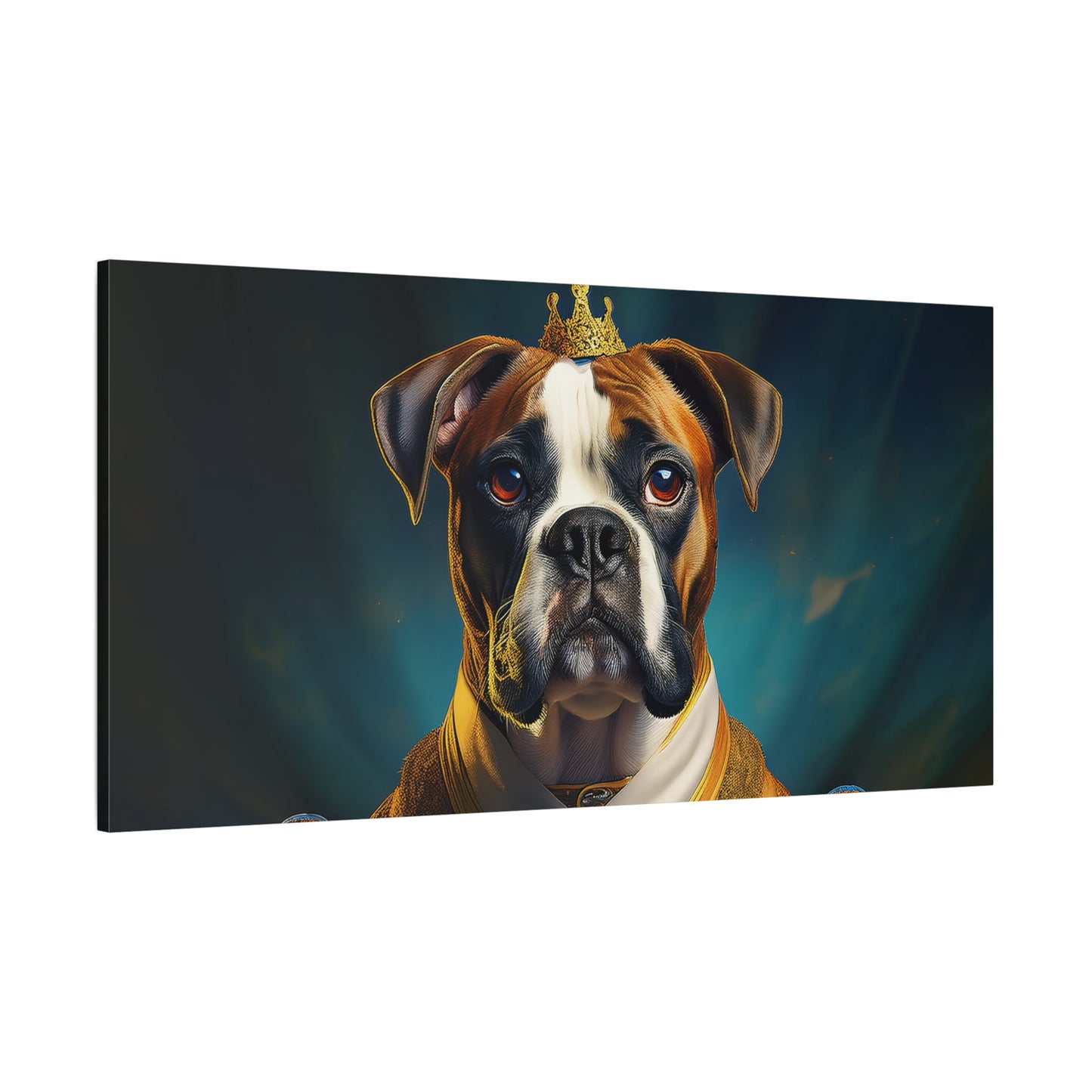 Boxer Renaissance Pet Portrait  on Canvas, wall art, wall print, dog portrait, dog art