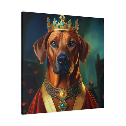 Rhodesian Ridgeback Renaissance Pet Portrait  on Canvas, wall art, wall print, dog portrait, dog art