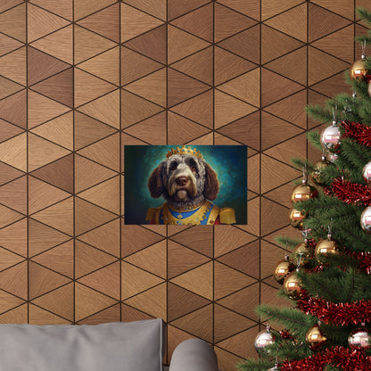Portuguese Water Dog Renaissance Portrait Art Print, Wall Decor Gift, Animal Lover Home Decor, Dog Wall Art