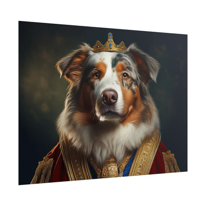 Australian Shepherd Dog Renaissance Pet Portrait Print | Wall Art | Wall Print