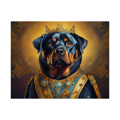 Rottweiler Renaissance Dog Portrait Art Print, Wall Decor Gift, Animal Lover Home Decor, Dog Wall Art