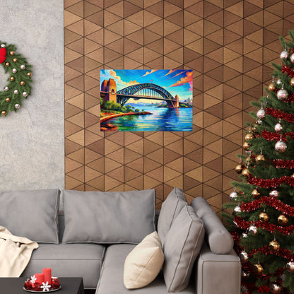 Sydney Harbour Bridge  Australia Painting Print | Wall Art | Wall Print